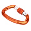 D Carabiner Clip Aluminum Alloy Auto Lock Heavy Duty D