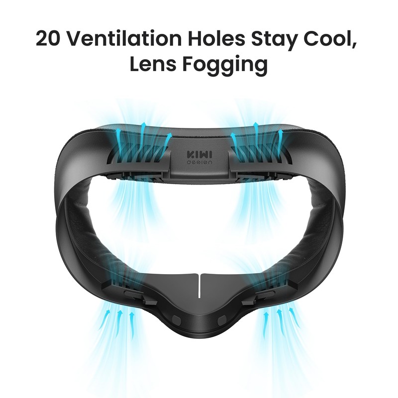 KIWI design V4 Facial Interface Face Pads Compatible with Oculus/Meta