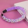 Gmmidea Candy Sprinkle Headbands for Girls Women Beaded Rhinestone Padded