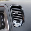 Carbon fiber dashboard air vent cover AC outlet trim kit