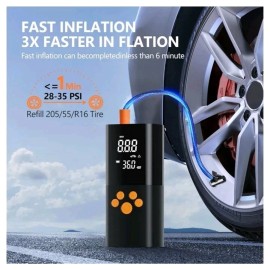 Poiytl Tire Inflator Portable Air Compressor, 180PSI Air Pump for Car Tires
