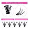 Eyelashes, Individual Cluster for Eyelash Extensions, 30D, 40D, 0.07 D-curl,