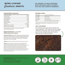 The Pets Table Beef & Berries Grain-Free Air Dried Dog Food, 1 lb (16 Oz) Bag