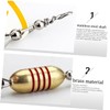 KOMBIUDA Fishing Lure Hooks Aluminium Alloy Replacement Bait for Freshwater