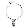 Franki Baker Elegant Black Onyx Gemstone & Pearl Necklace on