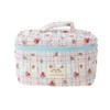 Cute Makeup Bag Cotton Quilted Toiletry Bag Floral Aesthetic Cosmetic