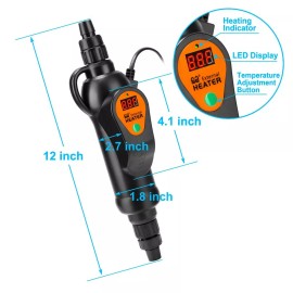 DaToo Aquarium External Heater in-Line Fish Tank External Heater 300W for Can...