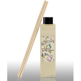 LOVSPA Santal Sandalwood Reed Diffuser Oil Refill with Replacement Scent Sticks | A Warm, Earthy & Woody Aroma, 4oz | Made in The USA