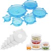 Reusable Silicone Food Storage Covers 12-Pack, Elastic Bowl Lids for
