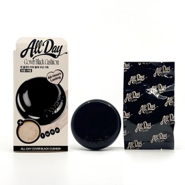 Puy All Day Cover Black Cushion Refill Plan (Main Product + Refill) 21N 1 piece / 퓌 올데이 커버 블랙 쿠션 리필기획(본품+리필) 21N 1개