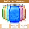 Yinder 12 Pieces 32 oz Colored Mason Jars Glass Mason