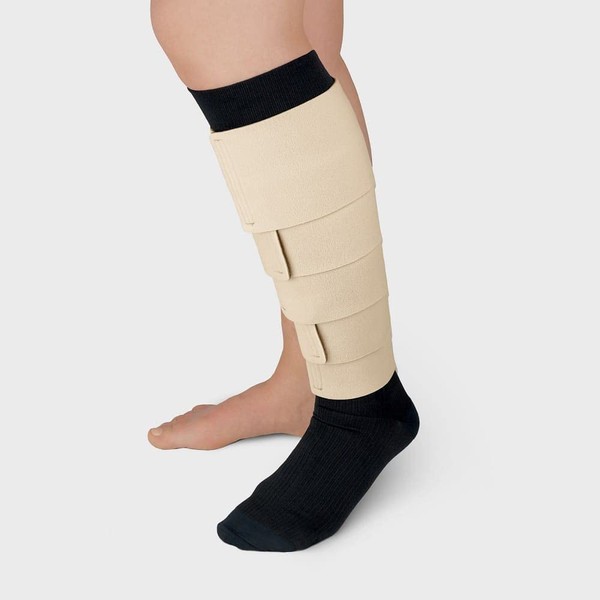 Lohmann ReadyWrap Fusion Leg Wrap Compression Kit, with Liner, Black (Long Length, XX-Large)