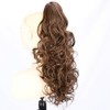 GLEDOLA Ombre Claw Clip In Wavy Loose curly Synthetic Wrap