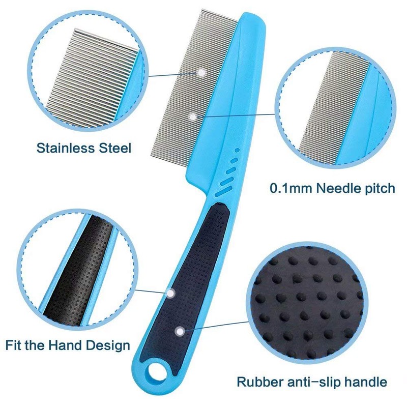 Aoche Fine Tooth Pet Comb - 3 Pack Tear Stain