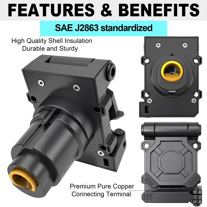 Multi Tow 7 and 4 Pin Trailer Connector Heavy Duty