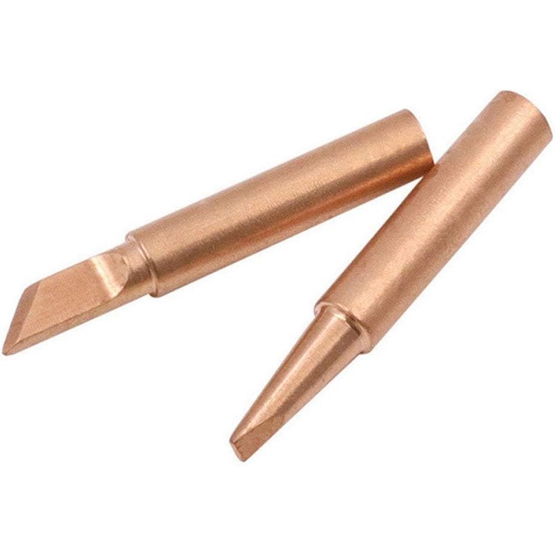 Bestgle 12 Pcs 900M-T Series Pure Copper Soldering Iron Tips