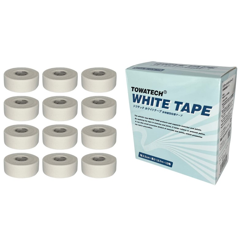 Toatec White Tape (Width 1.0 inches (2.5 cm) x 5.3