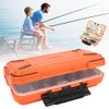 Ausla Einstellbare ABS -Fischerei -Tackle -Box -Organizer mit Doppelseitigen Fächern,
