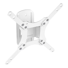 MAHARA Swivel TV Wall Mount - White TV bracket with tilt & turn. Suitable for TV & computer monitor screens from 13-39". VESA Compatible. Max TV weight 20Kg