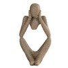 ANCLLO Abstract Sculpture Statue Thinker Sandstone Resin for Hotel Home