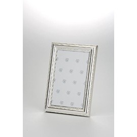 Silberkanne Photo Frame Rectangular Pearl Edge Inside and Outside 10.0 x 15.0 cm Silver-Plated