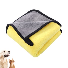 Samcos Pet Towel, 19.7 x 39.4 inches (50 x 100 cm), Absorbent Towel, Towel for Pets, Dish Towel, Cats, Dogs, Pet Towel, Bath Towel, Super Absorbent, Thick, Body Wipe, For Dogs and Cats, Comfortable,