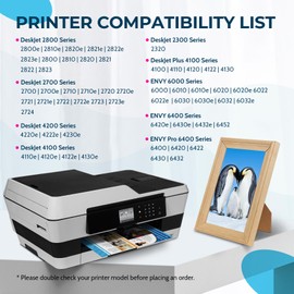 Penguin 305XL Black Printer Cartridges for HP DeskJet 2820e Cartridges 2800e 2810e 2823e 4220e 4222e 4223e Envy 6010 6020 6022 6420 6430 for HP 305 Printer Cartridges XL (2 Black)