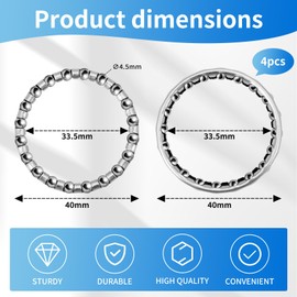 Ball Bearing Balls Bicycle Parts for Bottom Bracket Bicycle Cage Ball Bearing OD 40 mm, Bicycle Accessory Set for Bottom Bracket Bicycle, Compatible with Bicycle Crank, Track Bikes, Lowrider Bicycle