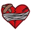 CHBROS Broken Heart Embroidered Patch Applique Iron/Sew on Patches for