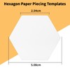 KIPTVO 200PCS Hexogon Shape Tiles, 1 Inch Quilting Hexagon Paper