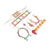 Bird Swing Hanging Toys Wooden Educational Colorful Parrot Swing Chewing