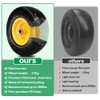 11x4.00-5" Lawn Mower Tire Flat Free Smooth Tires with 3/4"