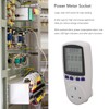 Power Meter Socket LCD Display Overload Protection LED Light Digital