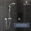 SANTRAS® Premium Shower Hose White/Gold 2.00 m with Flow Limiter