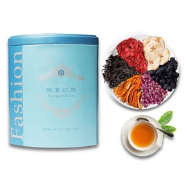 Riantea Organic Black Tea Loose Leaf, Low Caffeinated Whole Leaf Chinese Tea, Flavourful, No Crumb Gluten Free Aluminum Tea Canister, 3.1 OZ(88g)