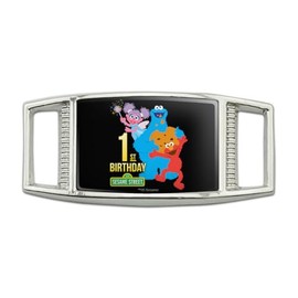 Sesame Street 1st Birthday Rectangular Shoe Shoelace Shoe Lace Tag Runner Gym Charm Decoration