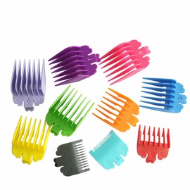 10 Sets of Color Guide Combs Suitable for Most Hair Clippers 0.06-1/1.5-25mm