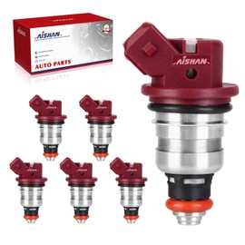 AISHAN 6PCS Fuel Injectors 1 Hole Compatible with Mercury Mariner Outboard Optimax DFI 1.5L-3.0L 1999 2000 2001 2002 2003 2004 2005 2006 2007 2008 2009 2010 Replace 804528, 75-90-115-200-225, 37001