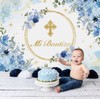 APDECCLK Mi Bautizo Backdrop First Holy Communion Baptism Christening Party