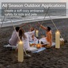 Warmhere 14" x 4" Large Outdoor Candles with Timer Waterproof,