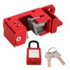 Circuit Breaker Lock Set Aluminum Alloy Anti Corrosion Electrical Safety