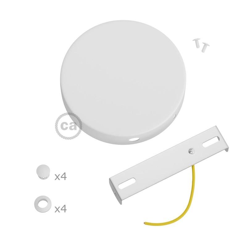 creative cables - Metal Cylindrical 4 Side Hole Lamp Canopy