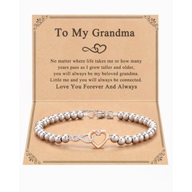 Shelucky Grandma Gifts Mothers Day Gifts for Grandma Gift from Grandkids Grandma Grammy Granny Nana Bracelet