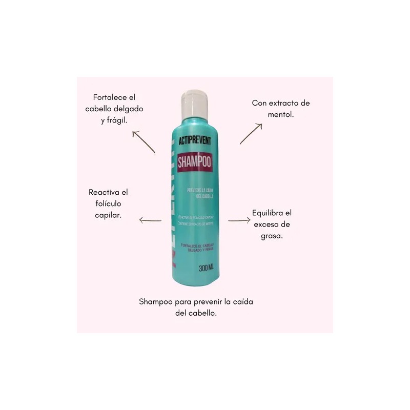 Shampoo Para Prevenir La Caída Del Cabello 300ml Nefertiti