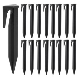 MOAZIFI Pack of 100 Ground Pegs for Robotic Lawnmower Boundary Cable - Ground Hooks Ground Spikes with Thread for Lawn Robots, Tent Camping and Garden, Compatible with Husqvarna, Worx