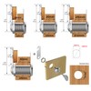 4 Pack Cupboard Locks, Cam Lock, Door Lock, Letter Box