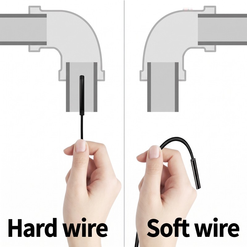 Smartphone-Compatible Endoscope Camera for Inspection – 5.5mm or 8mm Probe