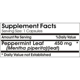 Peppermint Leaf 450mg Emulsified Dry ~ 90 Capsules - No Additives ~ Naturetition Supplements
