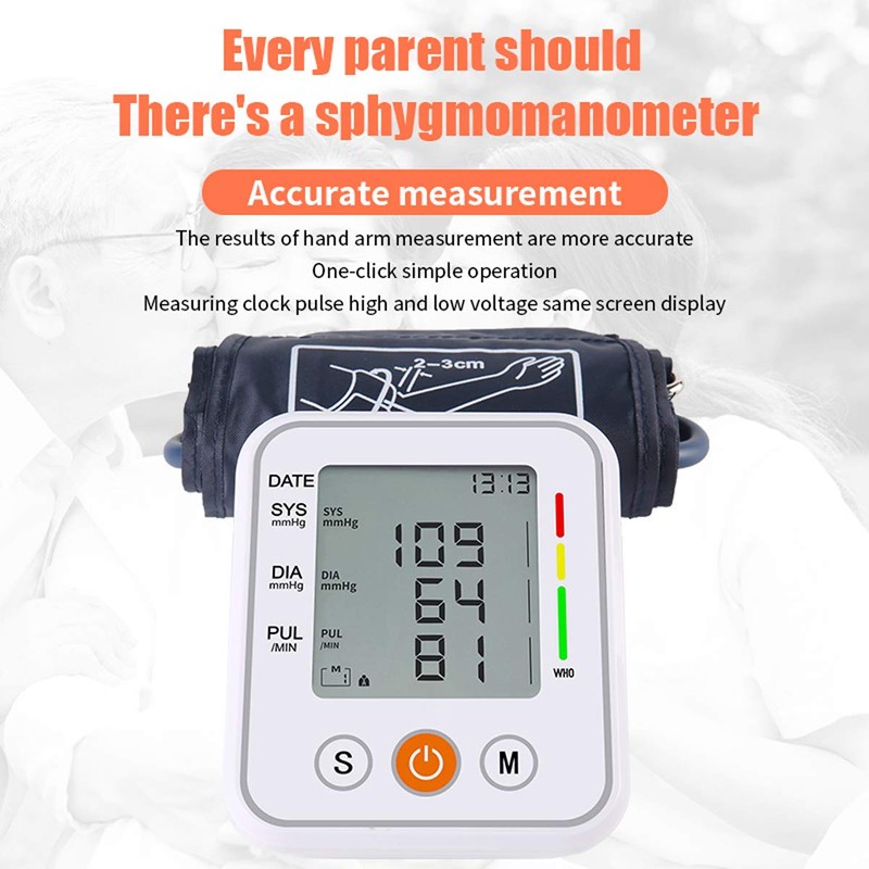 Blood Pressure Monitor Upper Arm Digital BP Machine and Pulse