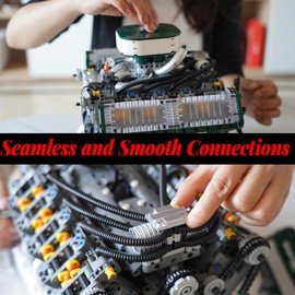 STADREWVY V8 Engine 10182, Supercar,Tank & Armored Vehicle Engine Building Block Kit – Motorized Display Model, Perfect Addition for Sports Car and Tank Models - Great Gift for Adults and Teens